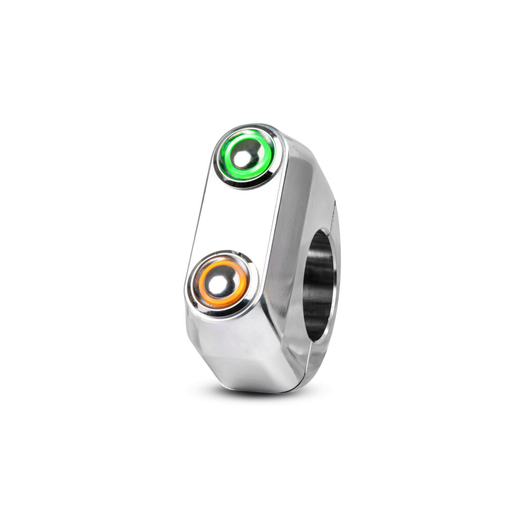 rebel switch 2 button LED - Polished